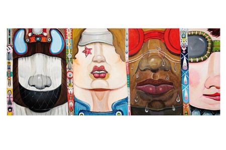 Sans titre (quatre visages)