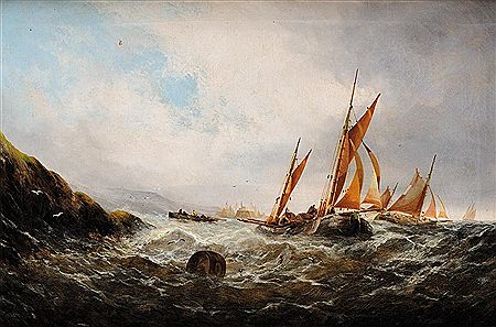 Bateaux dans la tempête