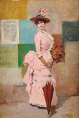 Elégante by Charles Heil - Auction record, sale price, and art valuation. Compare with similar artists and explore comparable artworks.