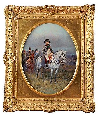 L'Empereur Napoléon 1er en uniforme de chasseur à cheval de la garde by Edouard Jean Baptiste Detaille - Auction record, sale price, and art valuation. Compare with similar artists and explore comparable artworks.