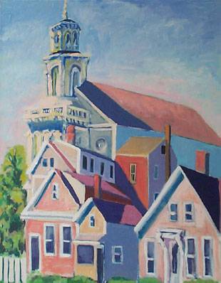 Sample artwork by David Williams (late 20th century), known for architecture, landscape, streetscene - View similar artists and auction records