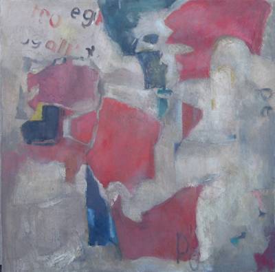 Untitled Abstract with Letters
