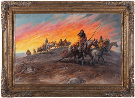 Untitled - Moving with Travois by Nancy McLaughlin - Auction record, sale price, and art valuation. Compare with similar artists and explore comparable artworks.