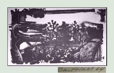 Sample artwork by Carl Albin Hall (1921 - 1996), known for landscape, genre-historical - View similar artists and auction records