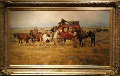 Sample artwork by Karin Hollebeke (1950 - 2026), known for cowboy and indian-western, illustrator - View similar artists and auction records
