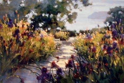 Sample artwork by Marilyn Simandle (Born 1946), known for street-harbor views and still life painting - View similar artists and auction records