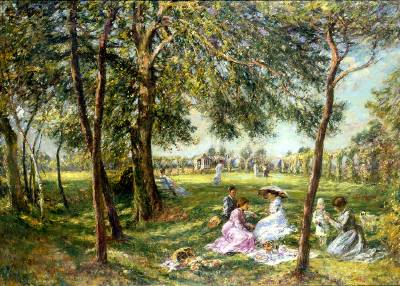 Sample artwork by Mark Fisher (1841 - 1923), known for impressionist landscape, still life painting - View similar artists and auction records
