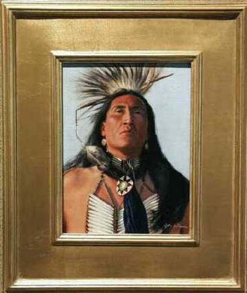 Sample artwork by John Gawne (Born 1952), known for figure-western types, landscape - View similar artists and auction records