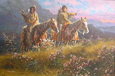 Sample artwork by Jorge Tarallo (Born 1951), known for landscape, indian and cowboy figure painting, lithography - View similar artists and auction records