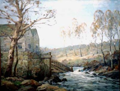 Sample artwork by Walter Hartson (1866 - 1946), known for landscape, coastal view - View similar artists and auction records