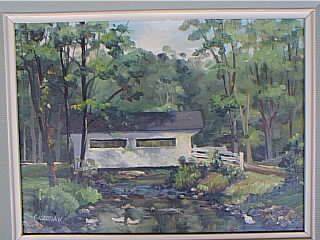 Sample artwork by Clarence Ira Dreisbach (1903 - 2001), known for landscape painting, commercial art, industrial art design, teaching, gallery owner - View similar artists and auction records