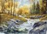 Sample artwork by Francis (Frank) Golden (1916 - 2008), known for plein-aire painting, magazine illustration-field and stream - View similar artists and auction records