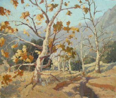Sample artwork by Victor Matson (1895 - 1972), known for plein-air landscape and coastal view paintings, graphics - View similar artists and auction records