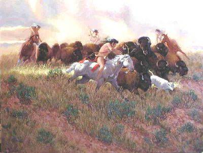 Sample artwork by John Jones (Born 1940), known for horses, figure and western genre painting - View similar artists and auction records