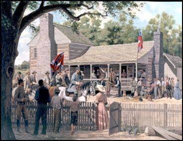 Sample artwork by David Wright (Born 1942), known for landscape, american history - View similar artists and auction records