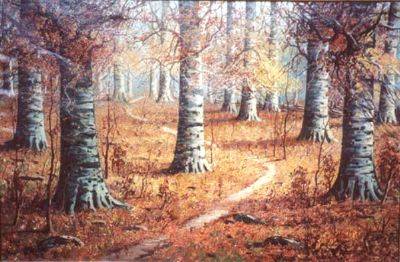 Sample artwork by Bryan Tarlton (1899 - 1962), known for landscape-forest interior, illustrator - View similar artists and auction records
