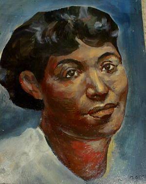 Sample artwork by Bernard Cassell Goss (1913 - 1966), known for portraits, abstract figurative, city scenes - View similar artists and auction records