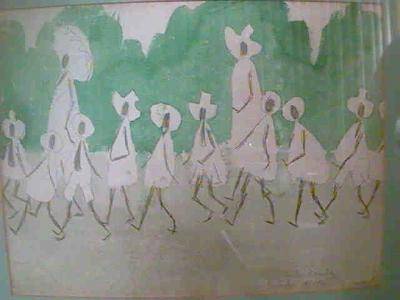 Sample artwork by Emilio Sanchez (1921 - 1999), known for play-of-light painting with doors, windows and figures, printmaking - View similar artists and auction records