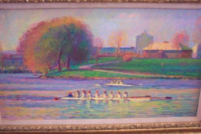 Sample artwork by Nancy Braginton-Smith (Born 1956), known for marine, boating, children, portrait - View similar artists and auction records