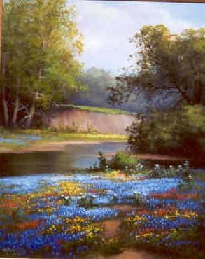 Sample artwork by Milbie Benge (Born 1948), known for rural landscape, still life - View similar artists and auction records