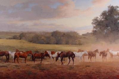 Sample artwork by Laurie Kersey (Born 1961), known for landscape, still life, floral, figure painting - View similar artists and auction records