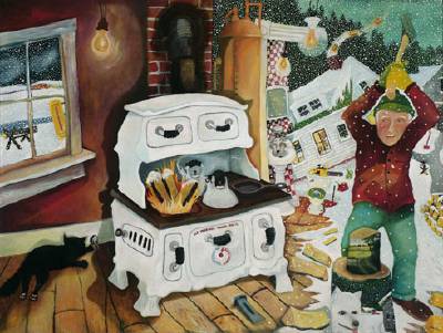 Sample artwork by Charles Wilder Oakes (Born 1956), known for regional views, genre, constructions - View similar artists and auction records