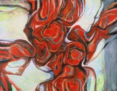 Sample artwork by Bob (Robert) Hall (Born 1944), known for comic book, expressive, neo futurism - View similar artists and auction records