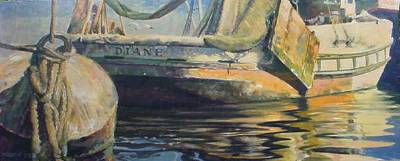 Sample artwork by Wayne Dye (1917 - 1976), known for impressionist landscape, seascape - View similar artists and auction records