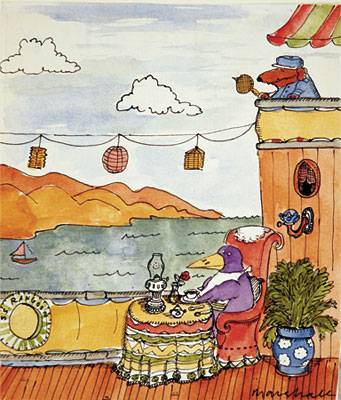 Sample artwork by James Marshall (1942 - 1992), known for children's book illustration - View similar artists and auction records