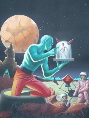 Sample artwork by Lloyd Rognan (1923 - 2005), known for illustration - View similar artists and auction records