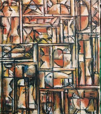 Sample artwork by Hugo Sartore (Born 1934), known for sculpture-abstract, painting - View similar artists and auction records