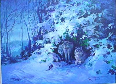 Sample artwork by Jack Jordan (1928 - 2018), known for landscape, old west,  horses and indian figure painting, newspaper staff artist - View similar artists and auction records