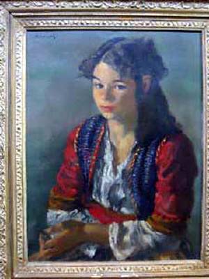 Sample artwork by Jerry Farnsworth (1895 - 1982), known for portrait of dignataries, figure, landscape and genre painting, teaching - View similar artists and auction records