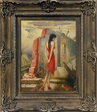 Sample artwork by John Orth (1889 - 1976), known for portrait, psychic creations, still-life and landscape painting - View similar artists and auction records