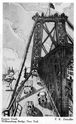 Sample artwork by Frederick Detwiller (1882 - 1953), known for rural and urban scene painting, printmaking - View similar artists and auction records