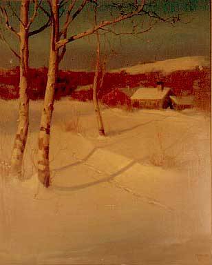Sample artwork by Svend Svendsen (1864 - 1945), known for snowscene, landscape and coastal view painting - View similar artists and auction records