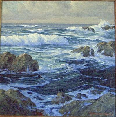 Sample artwork by Roi Colman (1884 - 1945), known for marine, landscape, frontier, mural - View similar artists and auction records