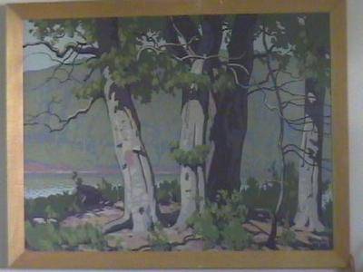 Sample artwork by Frederick Haines (1879 - 1960), known for landscape, animal, coastal view painting - View similar artists and auction records