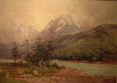 Sample artwork by Robert Ford Gagen (1847 - 1926), known for mountains, marine and coastal scene painting, teaching - View similar artists and auction records