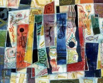 Sample artwork by Jock Williamson Galloway (JWG) MacDonald (1897 - 1960), known for automatic painting, abstraction, surreal - View similar artists and auction records