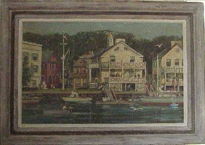 Sample artwork by Harold Wolcott (1898 - 1977), known for town-landscape, coastal, animal - View similar artists and auction records