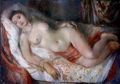 Sample artwork by Vera Schlesinger Rockline (1896 - 1934), known for non objective, nude figure, portrait - View similar artists and auction records