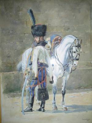 Sample artwork by Edouard Jean Baptiste Detaille (1848 - 1912), known for military subject painting - View similar artists and auction records