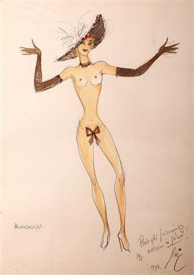 Nude with Black Hat