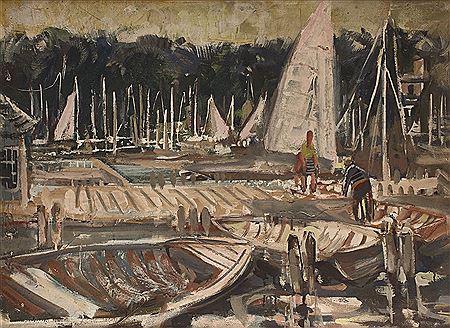 Sailing boat-port