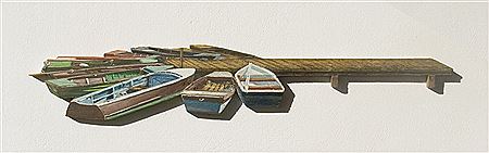 Eleven Boats by Csilla Bondor - Auction record, sale price, and art valuation. Compare with similar artists and explore comparable artworks.