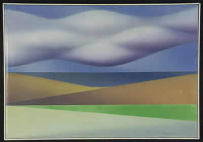 Depicting an abstracted landscape by Val S Welman - Auction record, sale price, and art valuation. Compare with similar artists and explore comparable artworks.