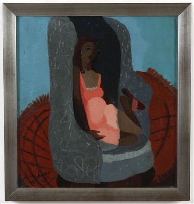 "Girl in Armchair"