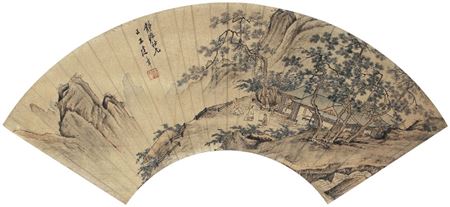 Landscape Fan by Jianzhang Wang - Auction record, sale price, and art valuation. Compare with similar artists and explore comparable artworks.