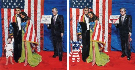 Four Wax Works (There are Six Differences in Two Paintings) (2)